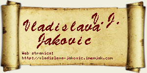 Vladislava Jaković vizit kartica